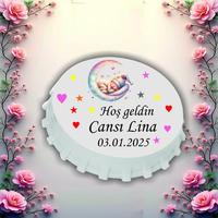Kişiye Özel Bebek Açacak Magnet 10x6,5 cm – UV Baskılı Hoş Geldin Bebek Hediyeliği (10’lu Paket)