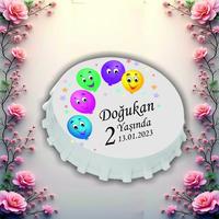 Kişiye Özel Bebek Açacak Magnet 10x6,5 cm – UV Baskılı Hoş Geldin Bebek Hediyeliği (10’lu Paket)