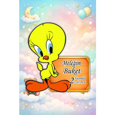 Çizgi Karakter Temalı Ahşap Magnet 8x6 cm – UV Baskılı Bebek ve Çocuk Magneti