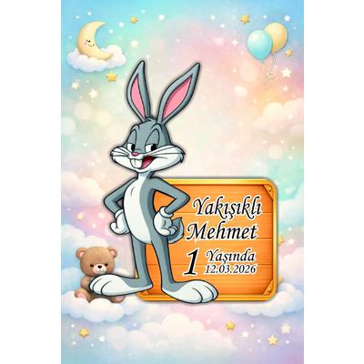 Çizgi Karakter Temalı Ahşap Magnet 8x6 cm – UV Baskılı Bebek ve Çocuk Magneti