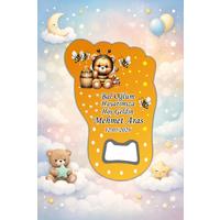 Kişiye Özel Bebek Açacak Magnet 10x6,5 cm – UV Baskılı Hoş Geldin Bebek Hediyeliği (10’lu Paket)