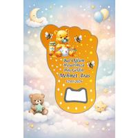 Kişiye Özel Bebek Açacak Magnet 10x6,5 cm – UV Baskılı Hoş Geldin Bebek Hediyeliği (10’lu Paket)