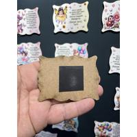 Kişiye Özel Bebek Magneti 8x6 cm Ahşap – UV Baskılı Doğum, Mevlüt & Baby Shower Hediyeliği (10 Adet)
