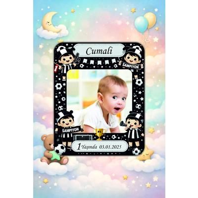 Kişiye Özel Resimli Bebek Magneti 10x8 cm (10 Adet) – Ahşap UV Baskılı Fotoğraflı Doğum Günü & Hatıra Magneti