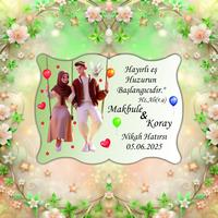 Kişiye Özel Ahşap Nikah Magneti 8x6 cm – UV Baskılı Söz, Nişan ve Nikah Hediyeliği (10 Adet)