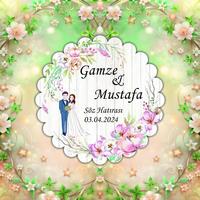 Kişiye Özel Ahşap Nikah Magneti 6x6 cm – UV Baskılı Söz, Nişan ve Nikah Hediyeliği (10 Adet)