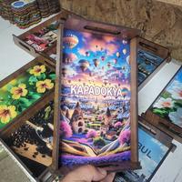 Toptan Ahşap Tepsi Kapadokya Modeli 30x19 cm 500 adet fiyatı
