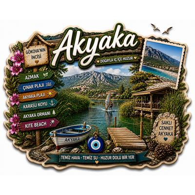 Toptan Akyaka Temalı Magnet 250 adet