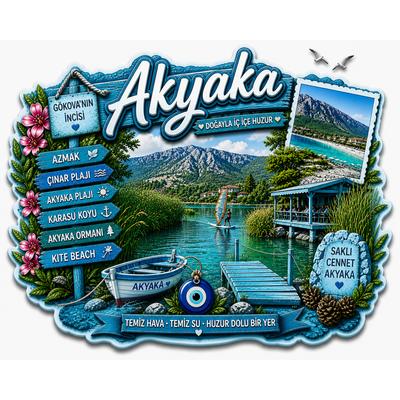 Toptan Akyaka Temalı Magnet 250 adet