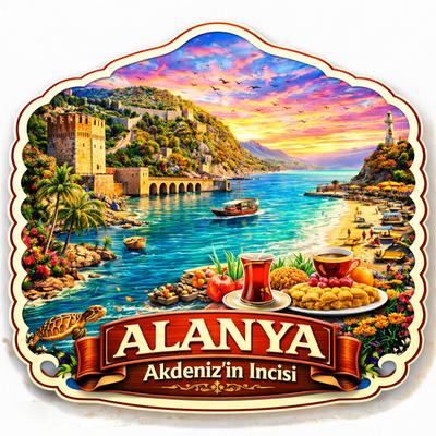 Toptan Alanya Magnet Modeli 1000 Adet