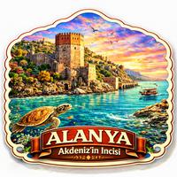 Toptan Alanya Magnet Modeli 100 Adet