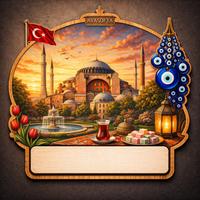 Toptan Ayasofya Temalı Magnet 100 adet 