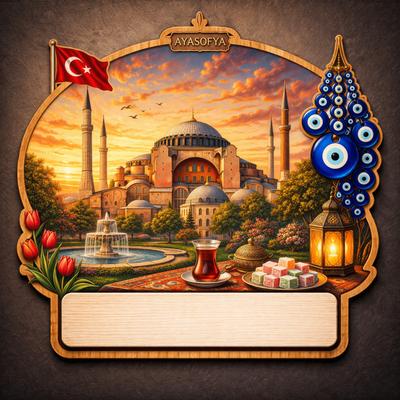 Toptan Ayasofya Temalı Magnet 1000 adet