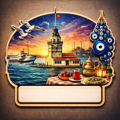 Toptan Kızkulesi Temalı Magnet 1000 adet