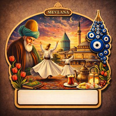 Toptan Mevlana Temalı Magnet 1000 adet