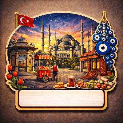 Toptan Sultanahmet Temalı Magnet 1000 adet