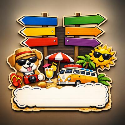 Toptan Tatil Temalı Yön Magnet Özleştirilebilir 1000 Adet