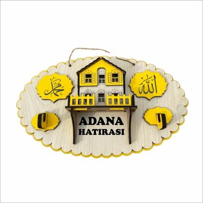 Adana Elips Anahtar Askısı Modeli YRMADNA1009 Sarı