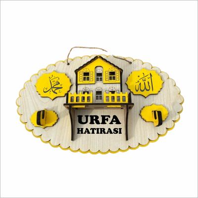 Urfa Elips Anahtar Askısı Modeli YRMURF1020 Sarı